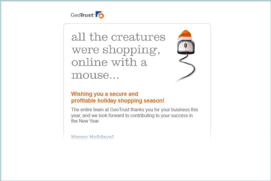 GeoTrust Holiday Email